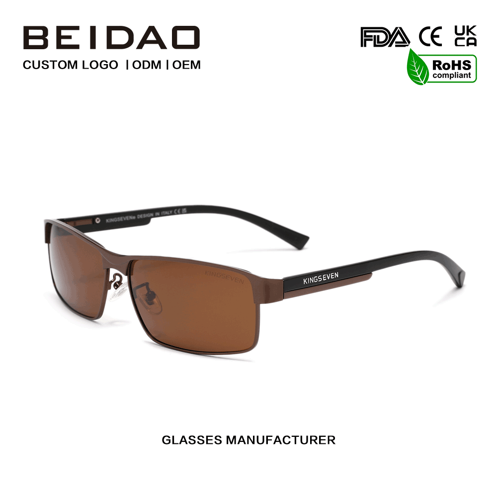 Unisex Brown TAC Polarized Kanpoko Kiroletako Eguzkitako Betaurrekoetarako