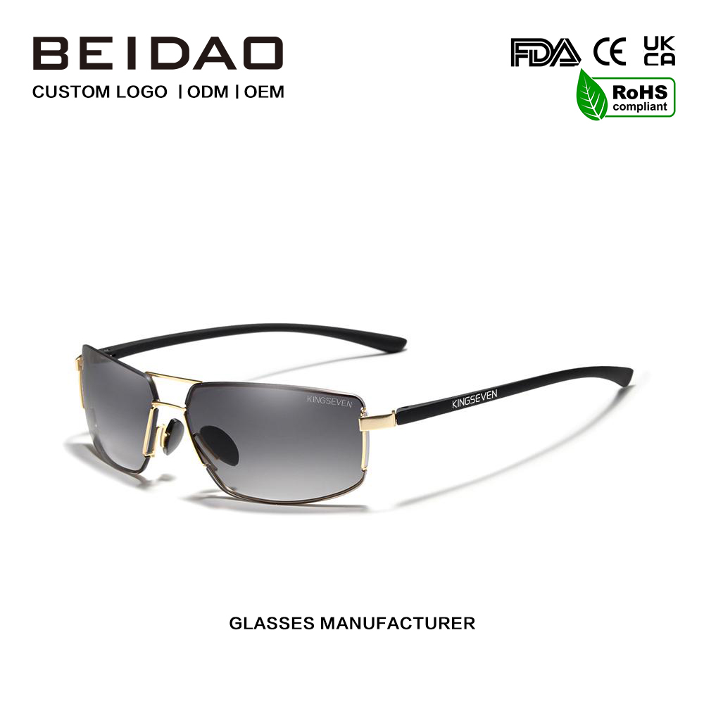 Salmenta beroko moda aluminiozko polarizatutako eguzkitako betaurrekoak