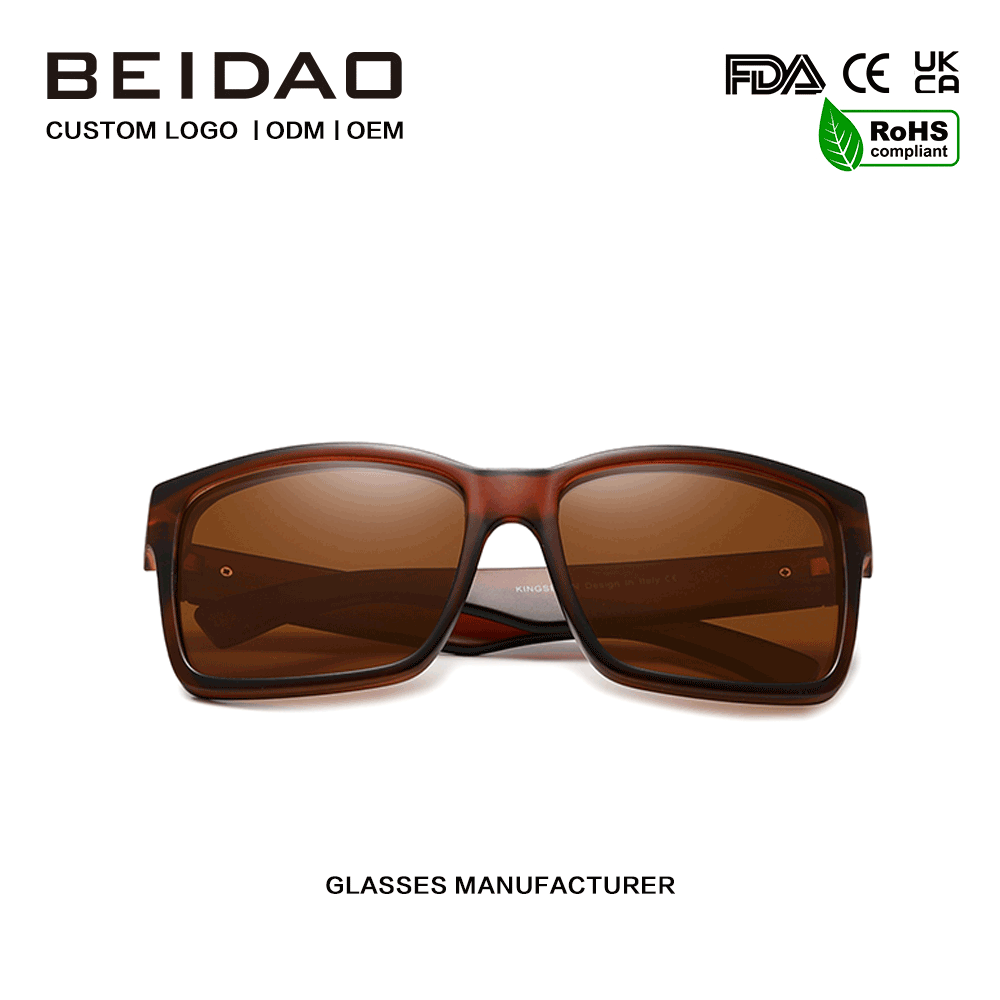 Gizonezkoen modako ispilu polarizatuko UV400 lenteak eguzkitako betaurrekoak