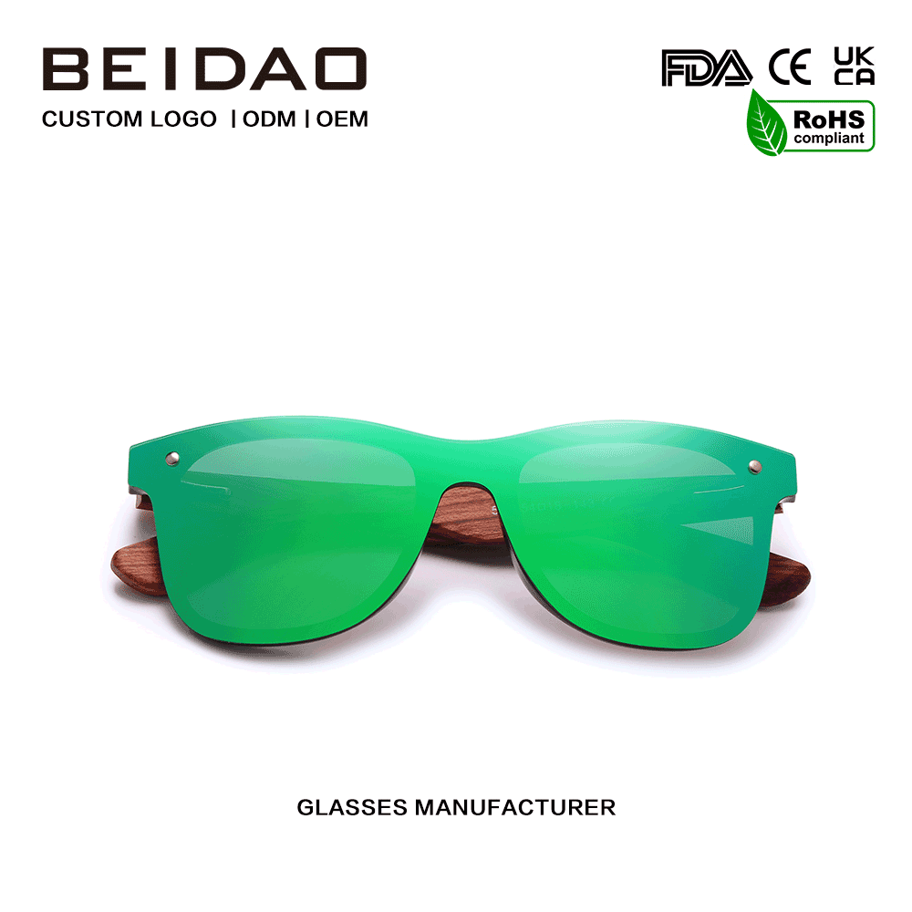 Moderno Jatorrizko Bubinga Wood Silver Polarized Eguzkitako Betaurrekoak Gidatzeko